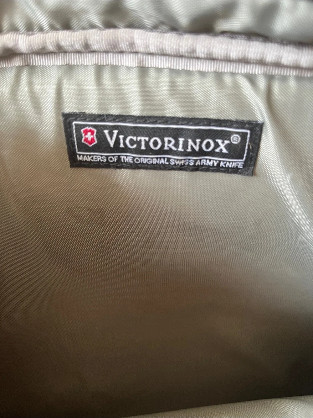 Victorinox vintage Light Gray Laptop Messenger with Black Handle